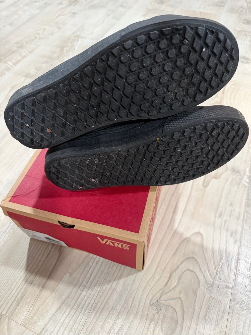 Vans Black Sk8-Hi Top Sneakers, Size 8.5 - Picture 6 of 7
